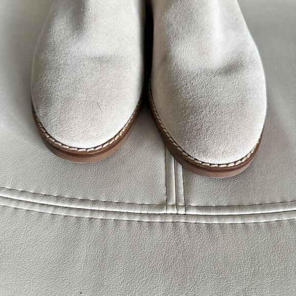 Cole Haan Ramona Waterproof Suede Booties Beige Ankle Boots Size 7 B New - Picture 5 of 8